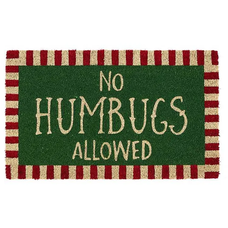 Online No Humbugs Doormat Outdoor Christmas Decorations