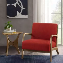 Kirklands Home Accent Chairs|Nolan Mid-Century Modern Accent Chair Red