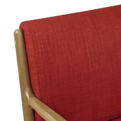 Kirklands Home Accent Chairs|Nolan Mid-Century Modern Accent Chair Red