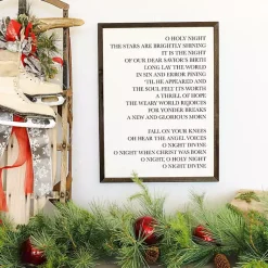 Sale O Holy Night Framed Wood Wall Plaque Christmas Art & Wall Decor