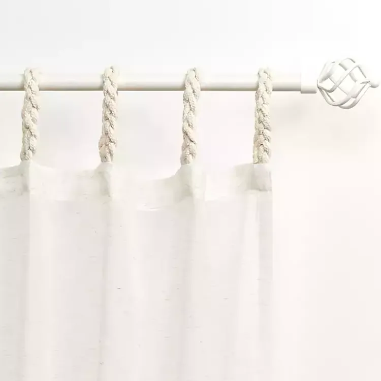 Kirklands Home Curtains & Drapes|Oatmeal Braided 2-pc. Curtain Panel Set, 108 in.