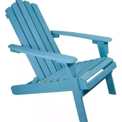 Kirklands Home Outdoor Seating|Ocean Outdoor Folding Adirondack Chair Blue