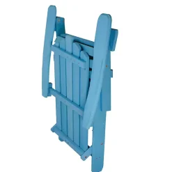 Kirklands Home Outdoor Seating|Ocean Outdoor Folding Adirondack Chair Blue