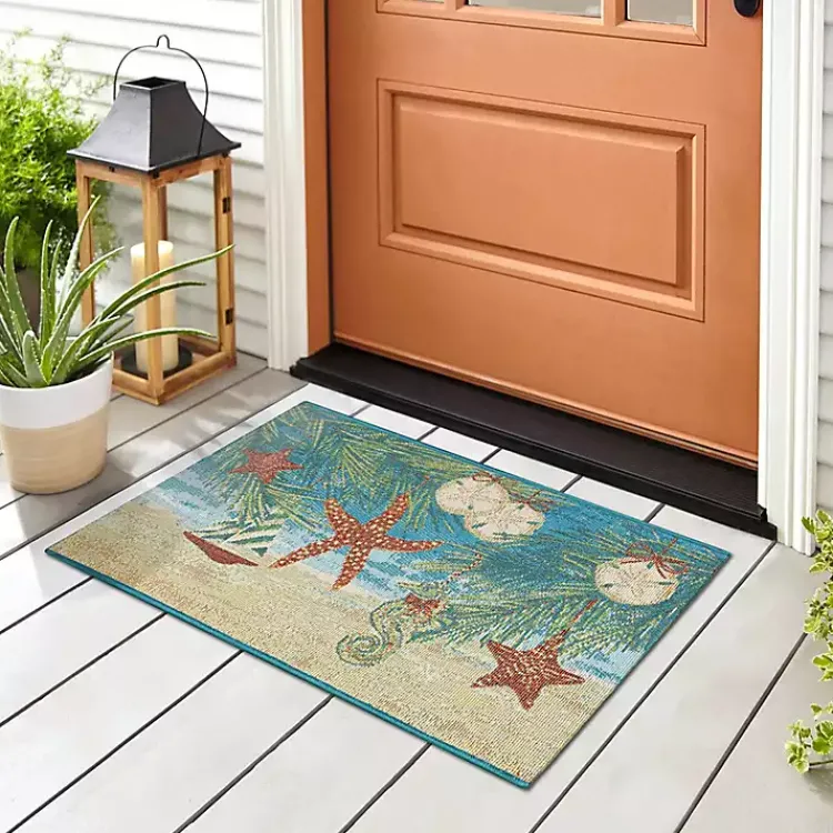 Sale Ocean Holiday Accent Rug, 24x34 Outdoor Christmas Decorations