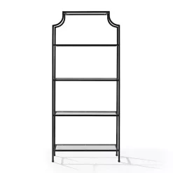 Kirklands Home Cabinets & Sideboards|Oil-Rubbed Bronze 4-Tier Glass Ashlee Etagere Brown