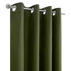 Kirklands Home Curtains & Drapes|Olive Alpine Blackout Curtain Panel, 84 in. Green
