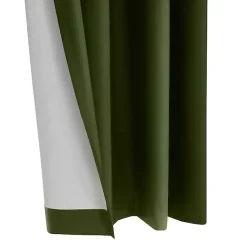 Kirklands Home Curtains & Drapes|Olive Alpine Blackout Curtain Panel, 95 in. Green