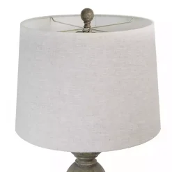 Kirklands Home Table Lamps|Opal Rustic Wood Table Lamps, Set of 2 Gray