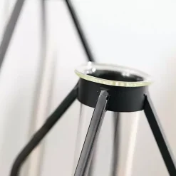 New Open Iron Frame Tube Vases, Set of 2 Vases