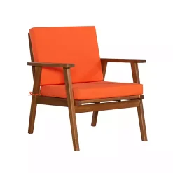 Kirklands Home Outdoor Sets|4-pc. Acacia Wood Outdoor Living Set Orange