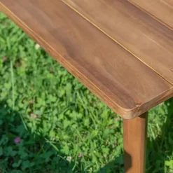 Kirklands Home Outdoor Sets|4-pc. Acacia Wood Outdoor Living Set Orange