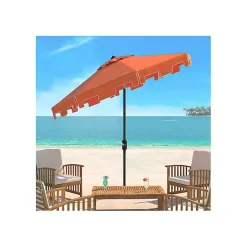Kirklands Home Outdoor Accent Furniture|Tilt Crank 9 ft. Outdoor Metal Umbrella Orange