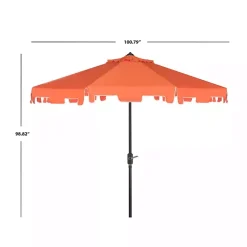 Kirklands Home Outdoor Accent Furniture|Tilt Crank 9 ft. Outdoor Metal Umbrella Orange