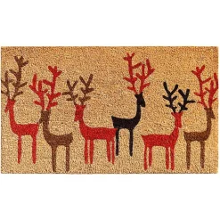 New Outdoor Reindeer Outline Christmas Doormat Outdoor Christmas Decorations