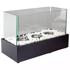Kirklands Home Fire Pits|Outdoor Triple Flame Tabletop Fireplace