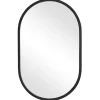 Kirklands Home Framed Mirrors|Oval Matte Black Frame Mirror