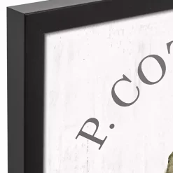 P Cottontail Egg Decorating Framed Canvas Print Easter Decorations