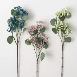 Outlet Pastel Berry Cluster Stems, Set of 3 Stems & Bouquets