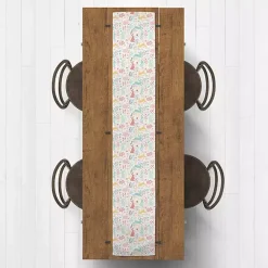 Outlet Pastel Easter Pattern Table Runner, 72 in. Easter Decorations