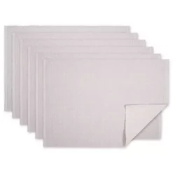 Kirklands Home Table Linens|Pastel Lavender Fog Dobby Placemats, Set of 6 Purple