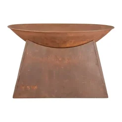 Kirklands Home Fire Pits|Patina Half Dome Fire Bowl Brown