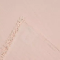 Discount Peach Crinkled Cotton Fringe Throw Blankets & Throws