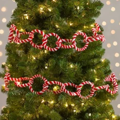 Best Peppermint Chain Link Garland Christmas Tree Decorations