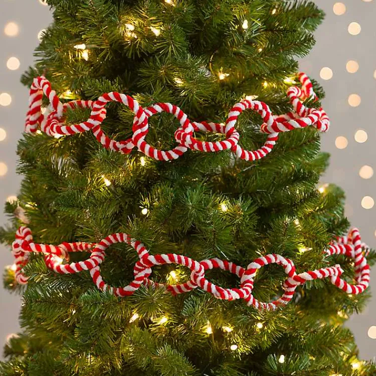 Best Peppermint Chain Link Garland Christmas Tree Decorations