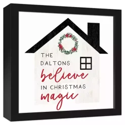 Sale Personalized Believe in Magic Canvas Wall Plaque Christmas Art & Wall Decor