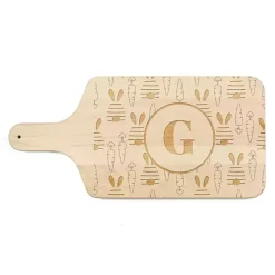 Discount Personalized Bunny and Carrot Maple Serving Board Easter Decorations