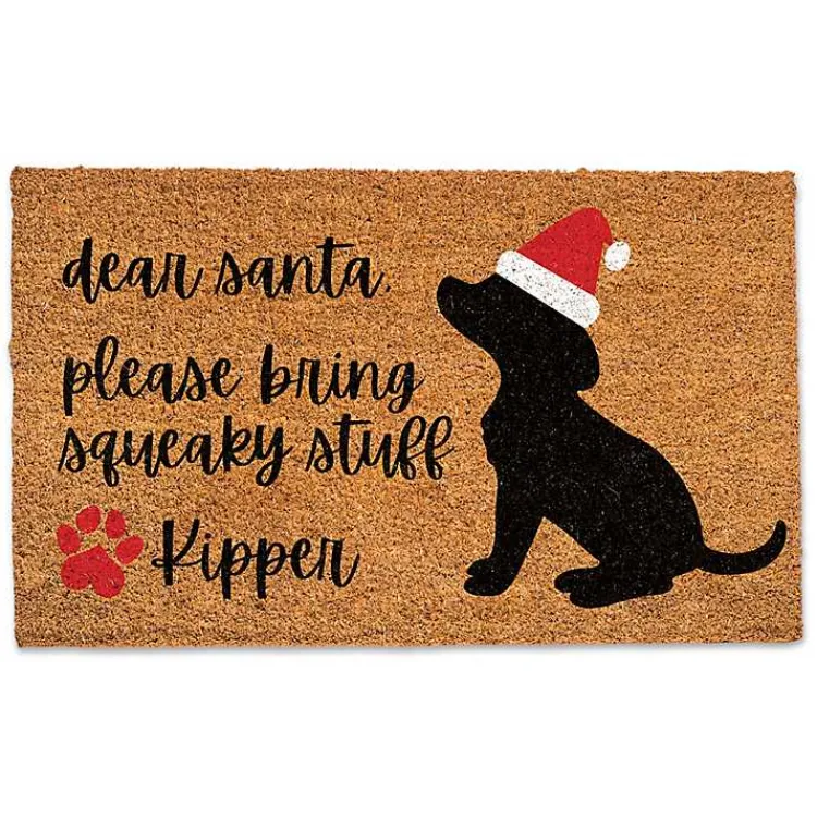Discount Personalized Dear Santa Bring Toys Doormat Outdoor Christmas Decorations