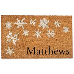 Discount Personalized Falling Snowflakes Doormat Outdoor Christmas Decorations