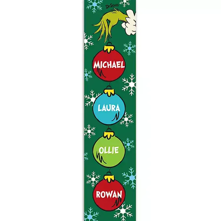 New Personalized Grinch Ornaments Porch Board Outdoor Christmas Decorations