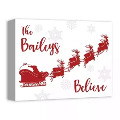 Sale Personalized Our Family Believes Wall Plaque Christmas Art & Wall Decor