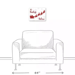 Sale Personalized Our Family Believes Wall Plaque Christmas Art & Wall Decor