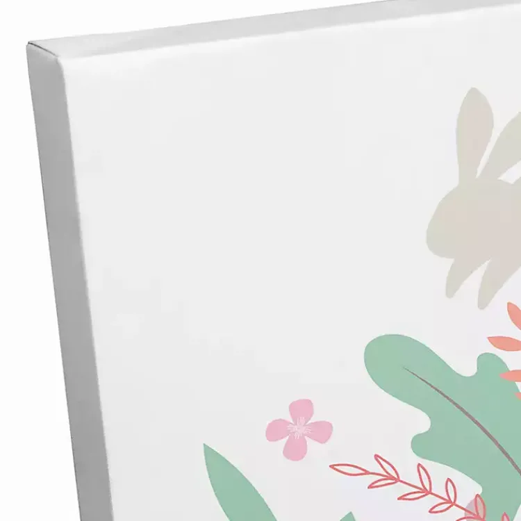 Sale Personalized Photo Egg Wreath Canvas Print Easter Decorations