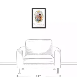 Hot Personalized Photo Floral Wreath Canvas Print Easter Decorations