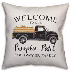 Personalized Pumpkin Patch Truck Pillow Pillows