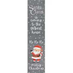 Online Personalized Santa Claus is Coming Porch Board Outdoor Christmas Decorations