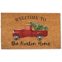 Online Personalized Welcome Christmas Truck Doormat Outdoor Christmas Decorations