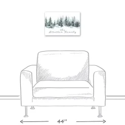 Sale Personalized Winter Tree Landscape Canvas Print Christmas Art & Wall Decor