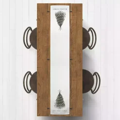 Online Personalized Wispy Tree Table Runner, 72 in. Christmas Dining & Entertaining
