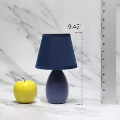 Kirklands Home Table Lamps|Petite Oblong Table Lamps, Set of 2 Blue