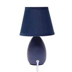 Kirklands Home Table Lamps|Petite Oblong Table Lamps, Set of 2 Blue