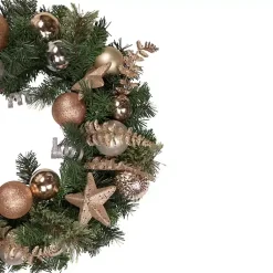New Pine and Star Ornaments Wreath Christmas Wreaths