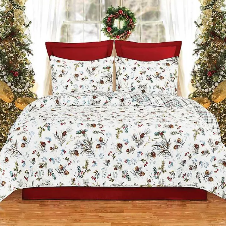 Kirklands Home Quilts|Pinecone Reversible 3-pc. King Quilt Set