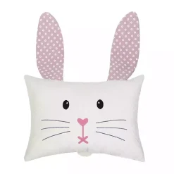 Discount Pink Bunny Face Pillow Easter Decorations