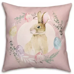 Discount Easter Bunny Wreath Pillow Easter Decorations