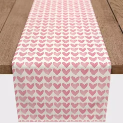Best Pink Hearts Cotton Twill Valentine's Runner Valentines Day Decorations