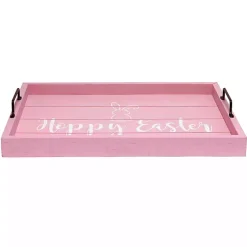 Online Hoppy Easter Wood Tray Easter Decorations